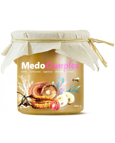 MedoComplex - reishi, cordyceps, agaricus, shiitake a acerola v medu | MycoMedica