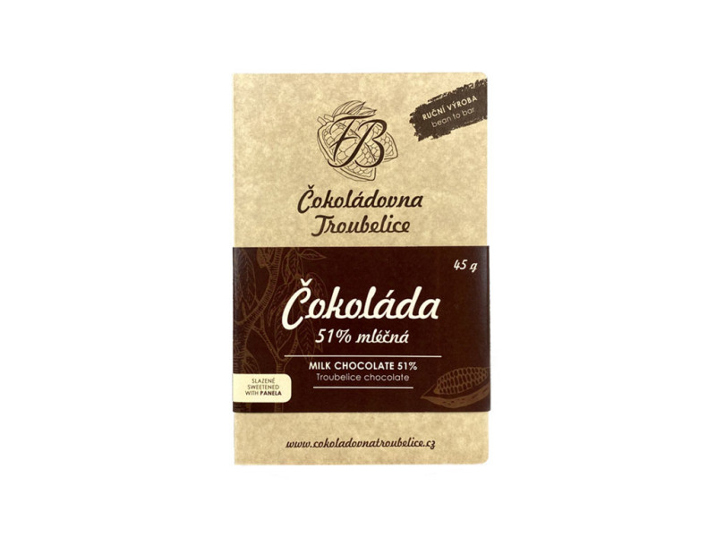 Čokoláda mléčná 51%, 45 g - EDICIÓN NUEVA