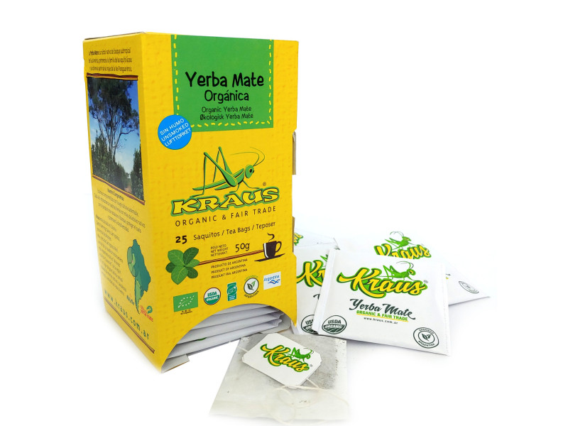 Kraus Mate Organic čajové sáčky (teabags) 25 x 2g