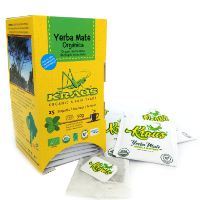 Kraus Mate Organic čajové sáčky (teabags) 25 x 2g