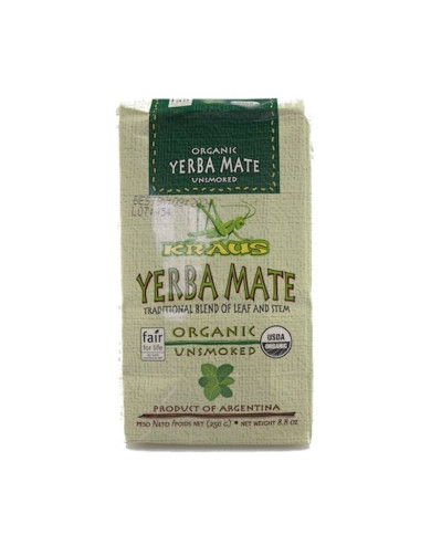 Yerba Mate Kraus Organica Unsmoked 250 g