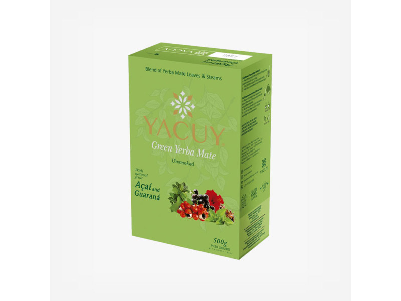 Yerba Maté Yacuy Composto Acai and Guarana Vacuum 500g