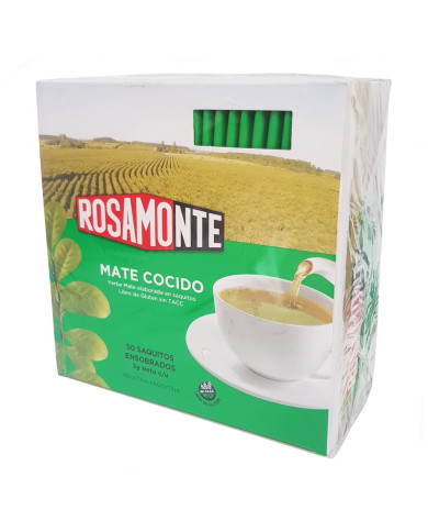 Rosamonte teabags 50x3g in wrapped bags