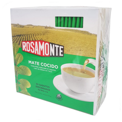 Rosamonte teabags 50x3g in wrapped bags